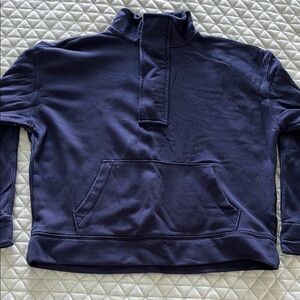 a new day Navy Pullover Sweatshirt